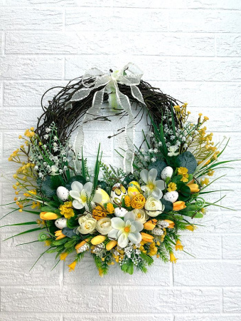 Венок пасхальный "Берёзовый"